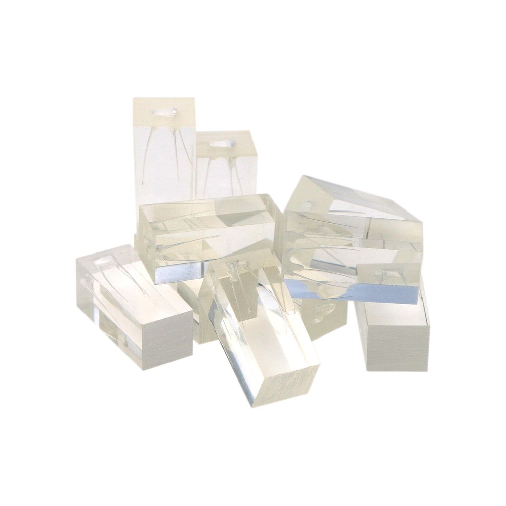 10pcs Dental Endodontic Practice Model 3 Root Canals Endo Training Block Clear