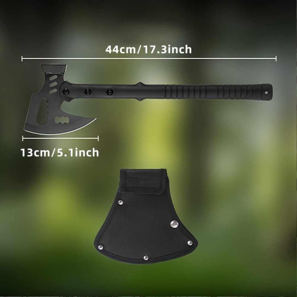Sharp 17" Camping Axe Hatchet Multi Tool Hammer + Sheath Tactical Outdoor