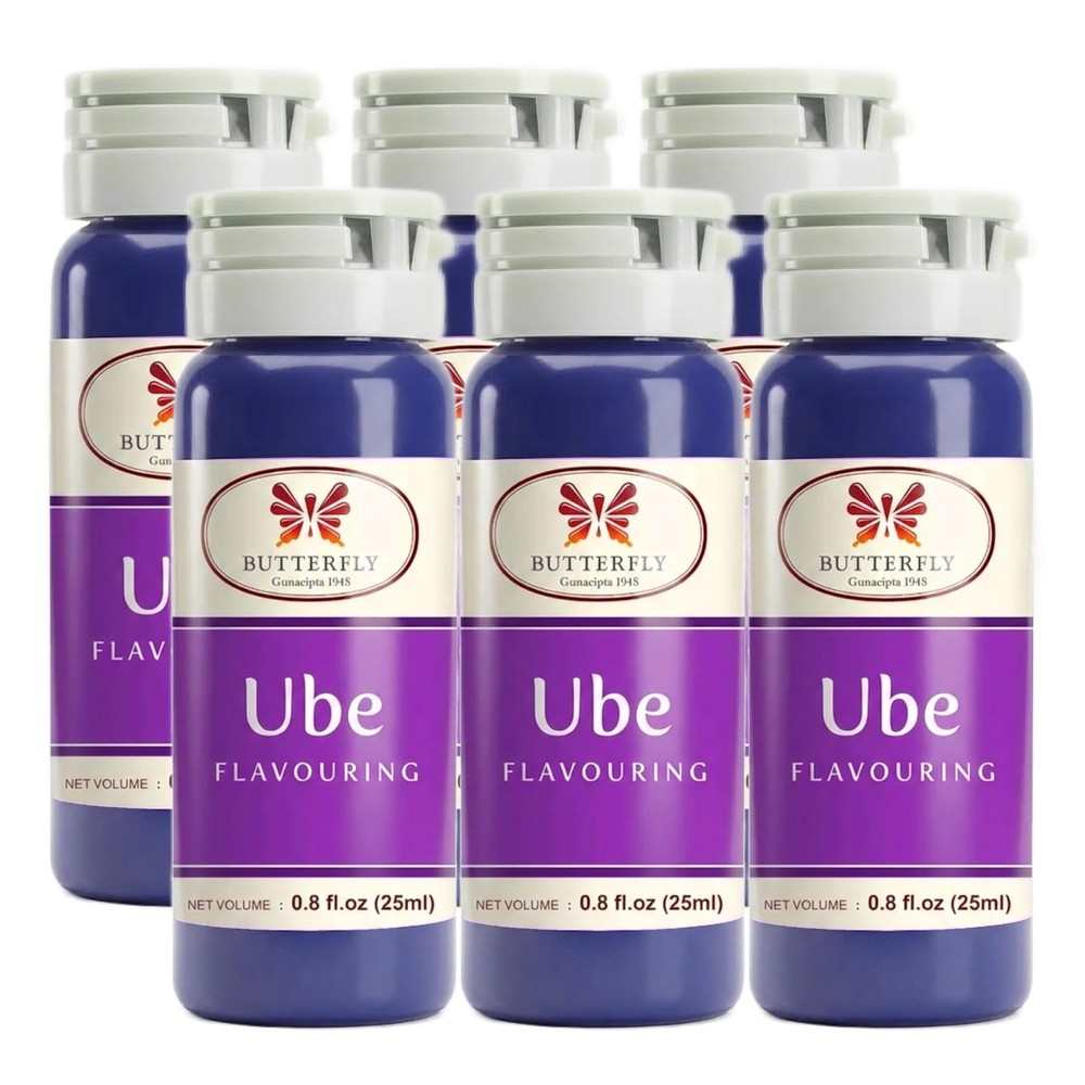 Butterfly Ube Flavoring Extract Paste (0.8oz, 6, Count) 1oz
