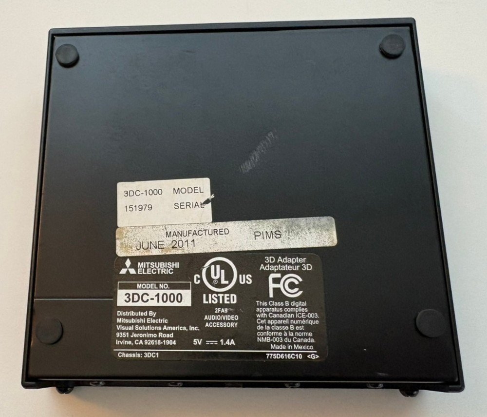 Mitsubishi 3DC-1000 3D Adapter Only (No Power Cord)
