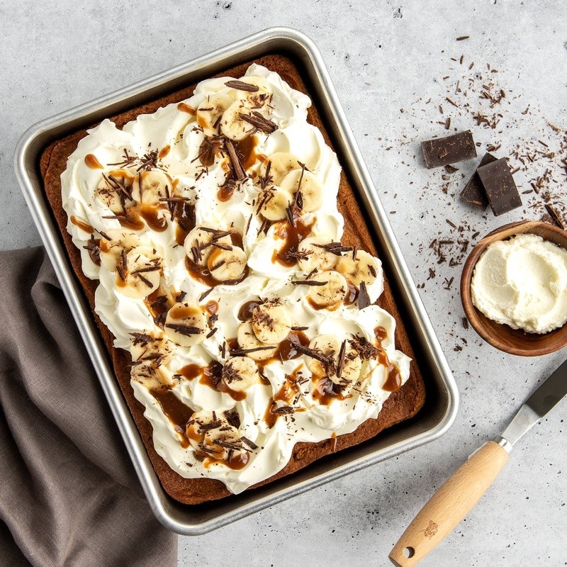 Aluminum Baking Pan 9x13 Rectangular Non-Stick High Wall Kitchen Bakeware New