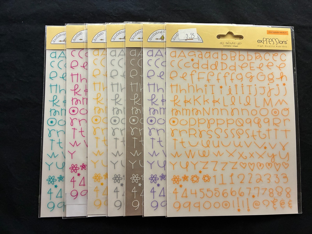 DOODLEBUG DESIGN "ALL MIXED UP" RUN-ON ALPHABETS