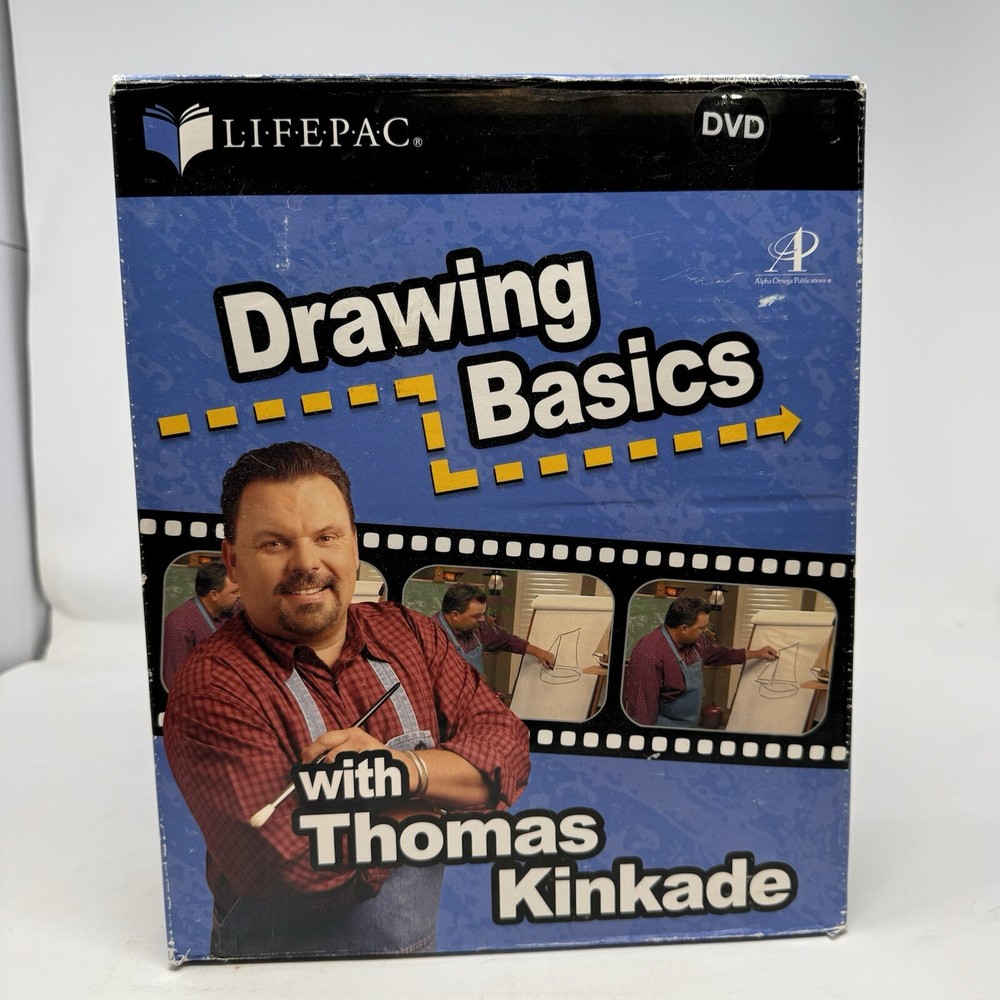 Drawing Basics Thomas Kinkade Complete BoxSet DVD 5 Unit Workbooks Teacher Guide