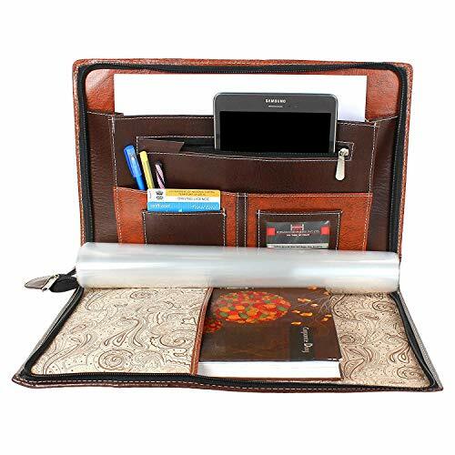 SecretDen Leatherette File Folders, Document Folder for Certificates, Size: B4