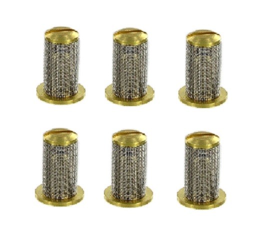 Teejet Brass Check Valve Tip Strainer w/ SS 24 Mesh Screen Opens @ 10 PSI