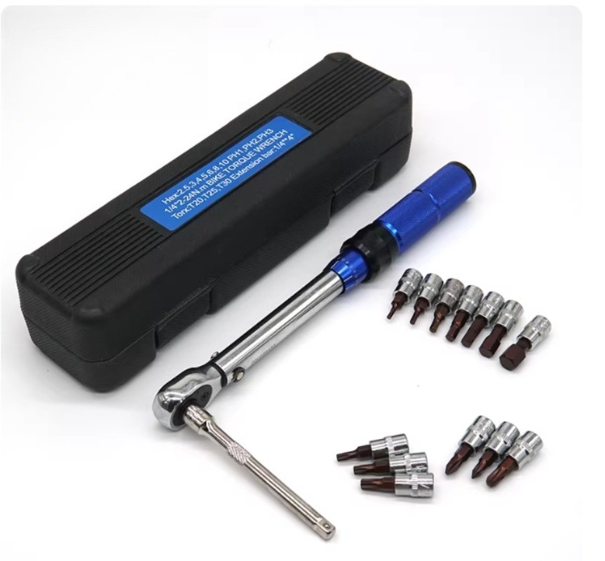 High Precise Torque Preset Wrenches 2-24N.m Torque Adjustable 1/4inch