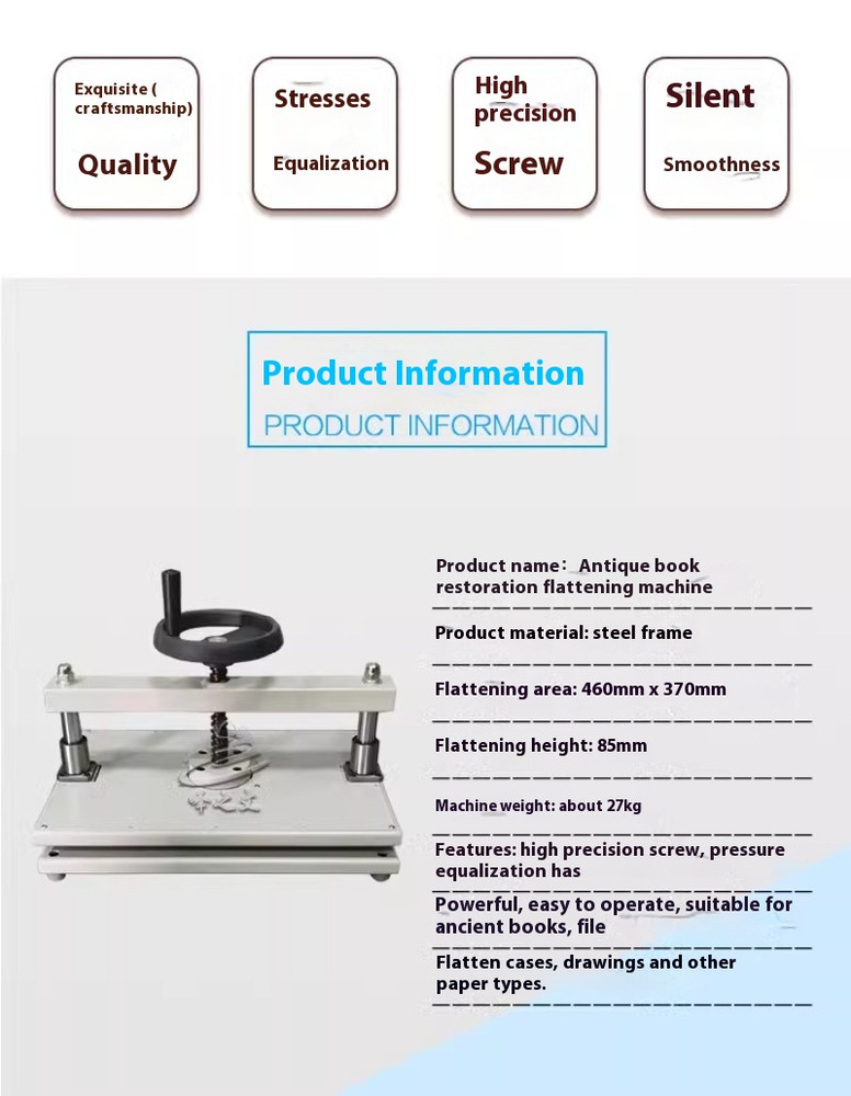 Manual Press Machine Book Square Back Pressing Machine Book Making Machine