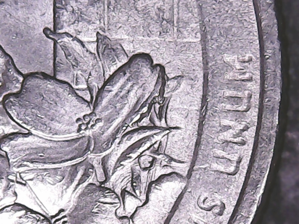 2015 P Blue Ridge Parkway ATB Quarter with Die Chips Mint Error.