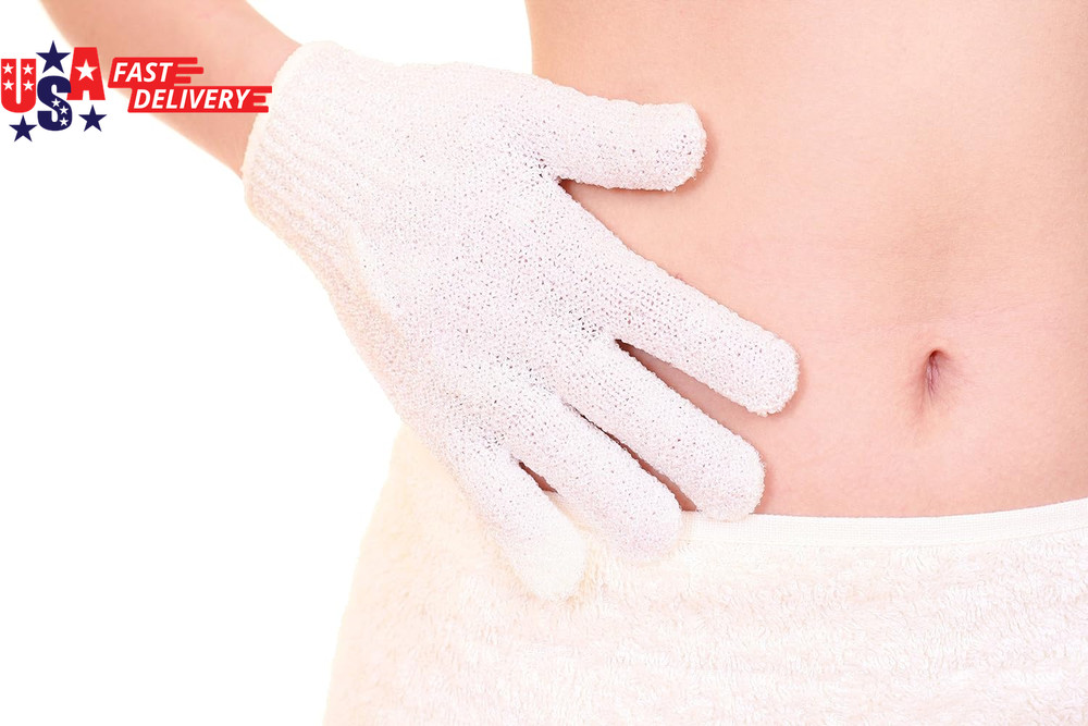 Exfoliating Bath Gloves, Pack of 4