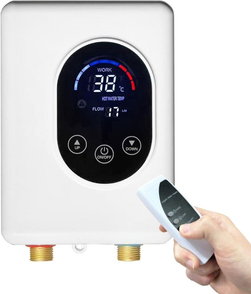 ECOTINYMACH 110V 5500W Electric Tankless Water Heater | Under Sink Installation