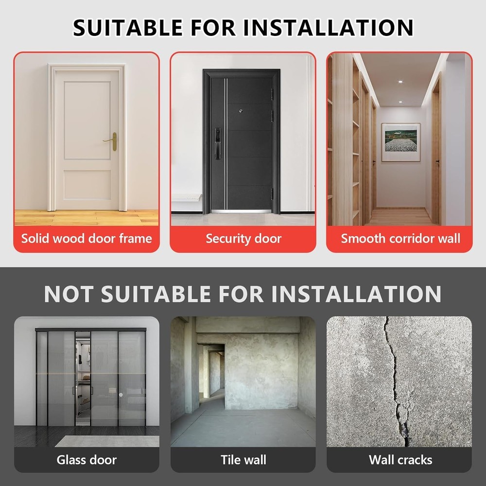 BoxactionsS Adjustable Doorway Pull Up Bar with Smart Tracker