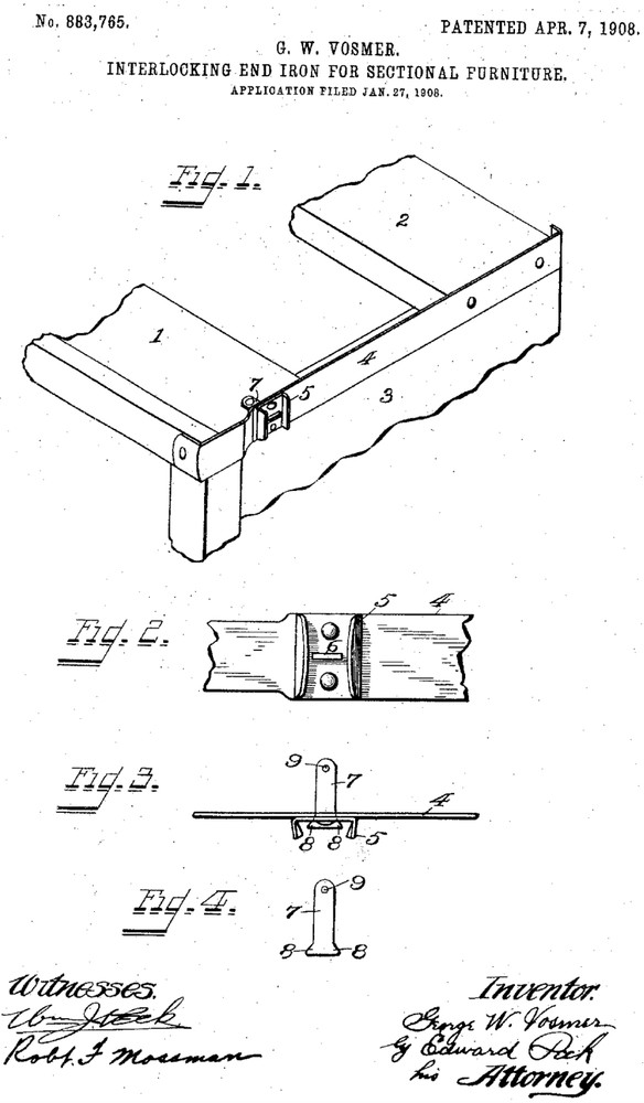 SIDE BANDS 17 1/2" E, G, H & COMMERCIAL INTERLOCKS GLOBE WERNICKE/MACEY BOOKCASE
