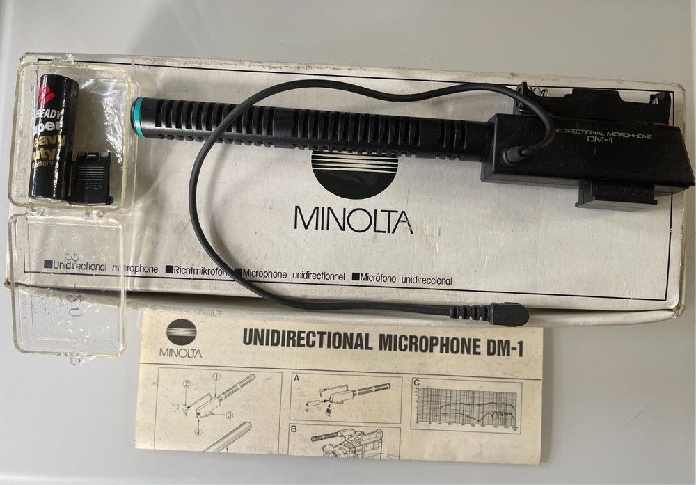 Minolta DM-1 Unidirectional Microphone Unused