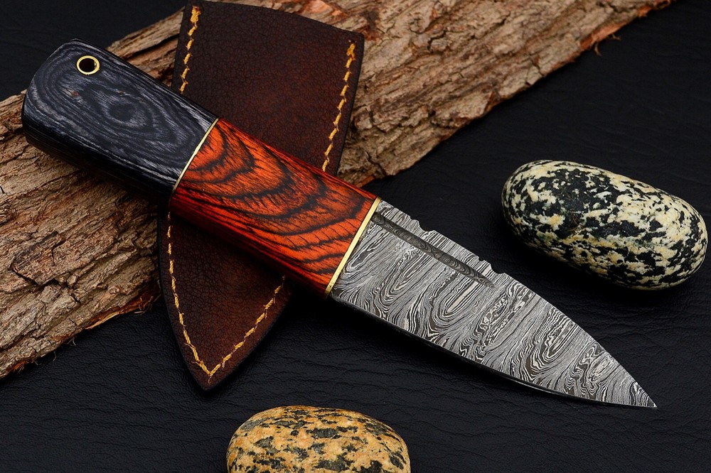 8 inches Celtic Scottish Dirk SGIAN DUBH DAGGER Bone Handle Knife.