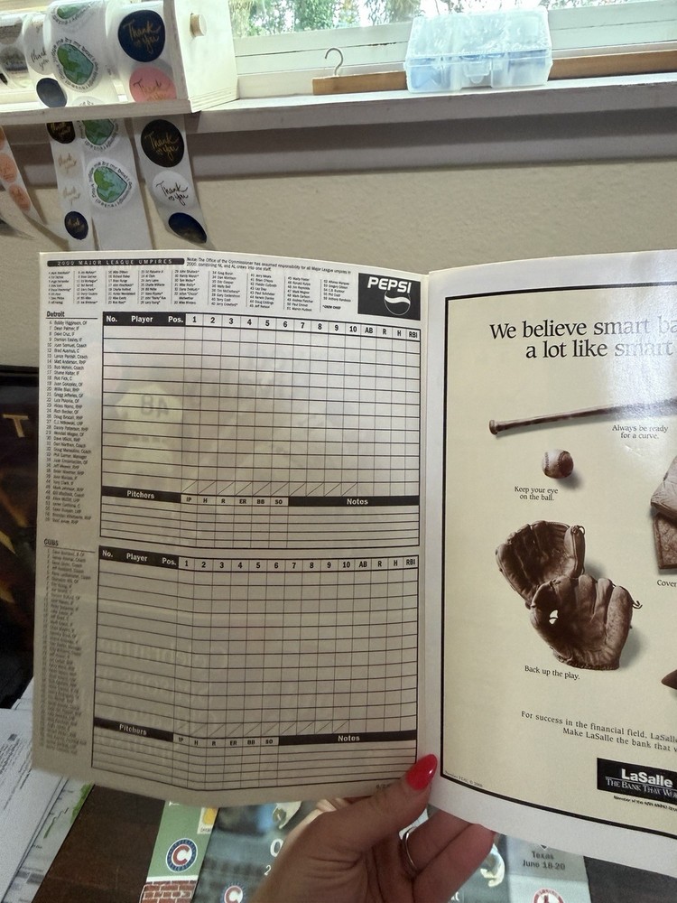 2000, 2002 MLB Chicago Cubs Program Scorecards
