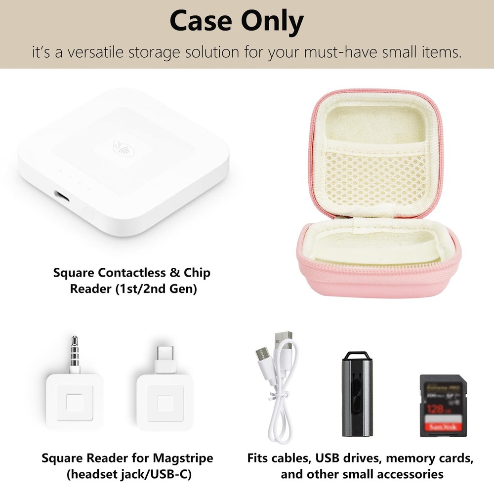 Linpr Card Reader Case for Square Contactless Chip Reader 1st/2nd Gen, Mini ...