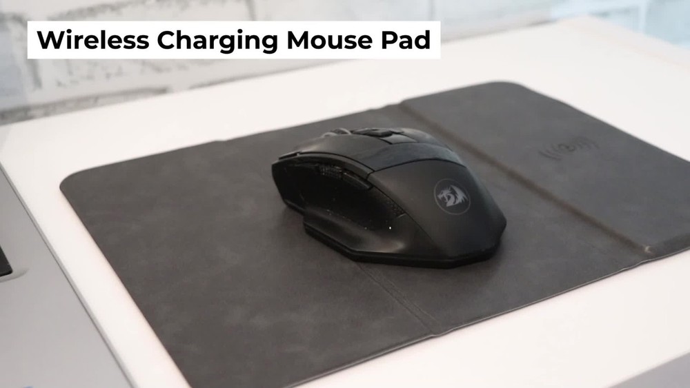Wireless Charging iPhone and Android Folding Mouse Pad & Stand, 15W Charging