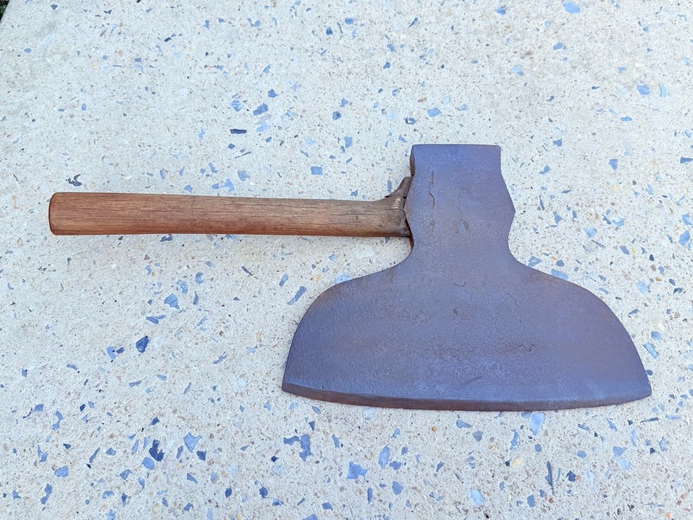 Antique Broad Axe 13 in. Signed Large
