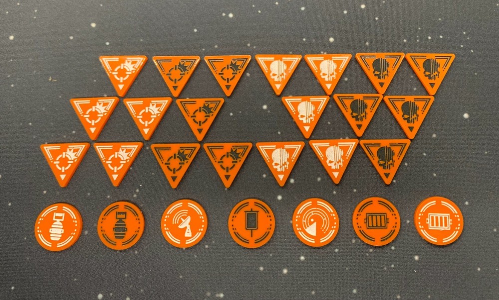 Complete Double Sided Acrylic Token Set for Warhammer Kill Team 2.0