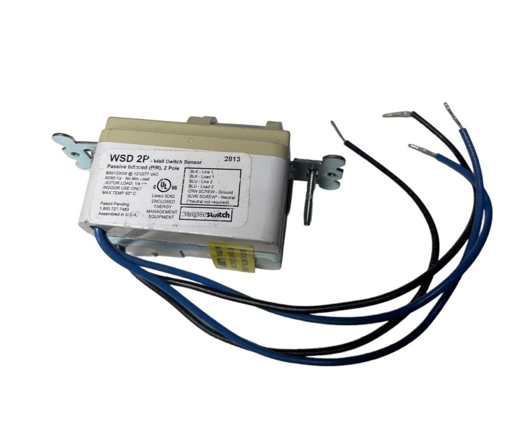 Sensor Switch WSD 2P Wall Switch Sensor Passive Infrared 2-Pole *FREE SHIPPING*