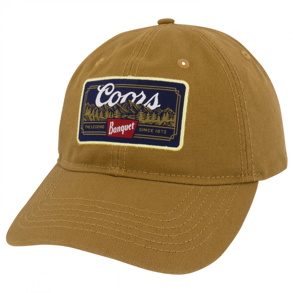 Coors Banquet Tree Line Logo Adjustable Hat Brown