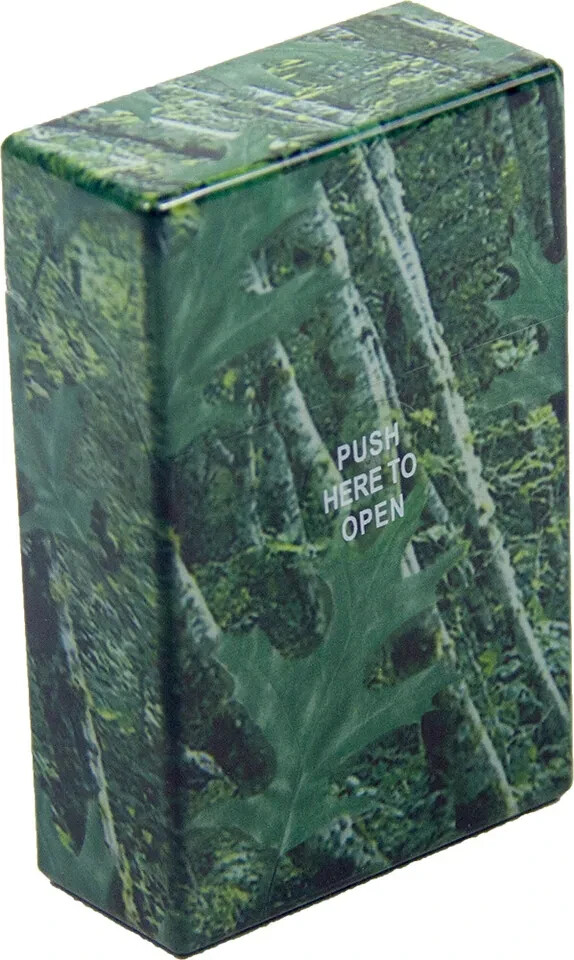 3 Pack King Size Push-to-Open Colorful Plastic Cigarette Case Camouflage Design