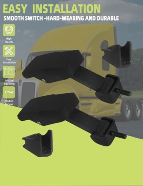 Hood Latch with Catch Bracket 2PCS Compatible with 2PCS - Hood Latch Kit