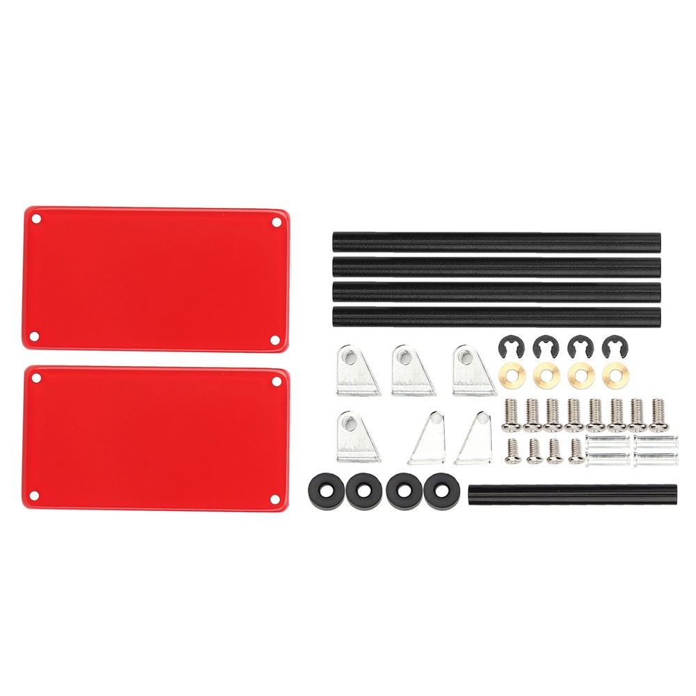 (Red)Service Tool Cart | 2-Tier Tools Storage Trolley | Mobile Workshop