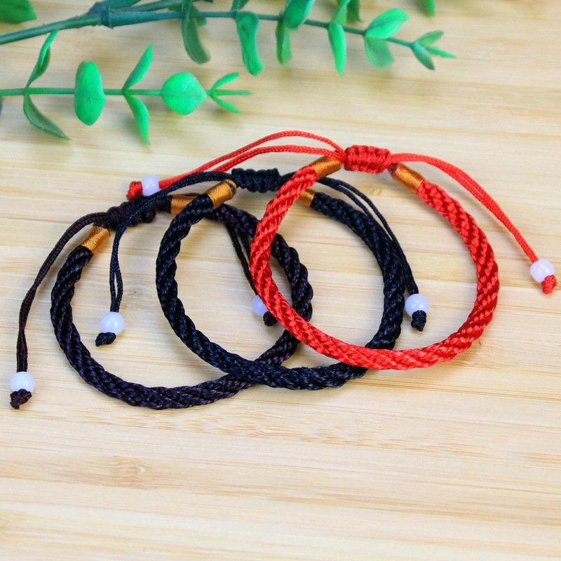 Good luck Red String Braided Bracelet Protection Blessed Adjustable Hand Rope US