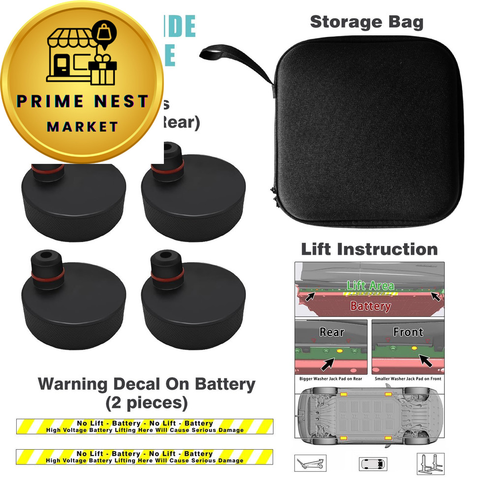 BestEvMod Compatible with Mach E Lifting Jack Pads, Pads