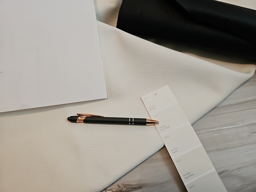 4oz DOVER WHITE LEATHER UPHOLSTERY HIDE SHEET,PANEL SOFT FULL GRAIN 25+sqf