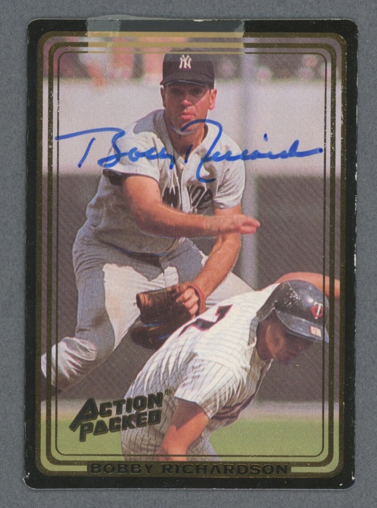 Bobby Richardson Signed 1992 Action Packed Card #31 with B&E Hologram