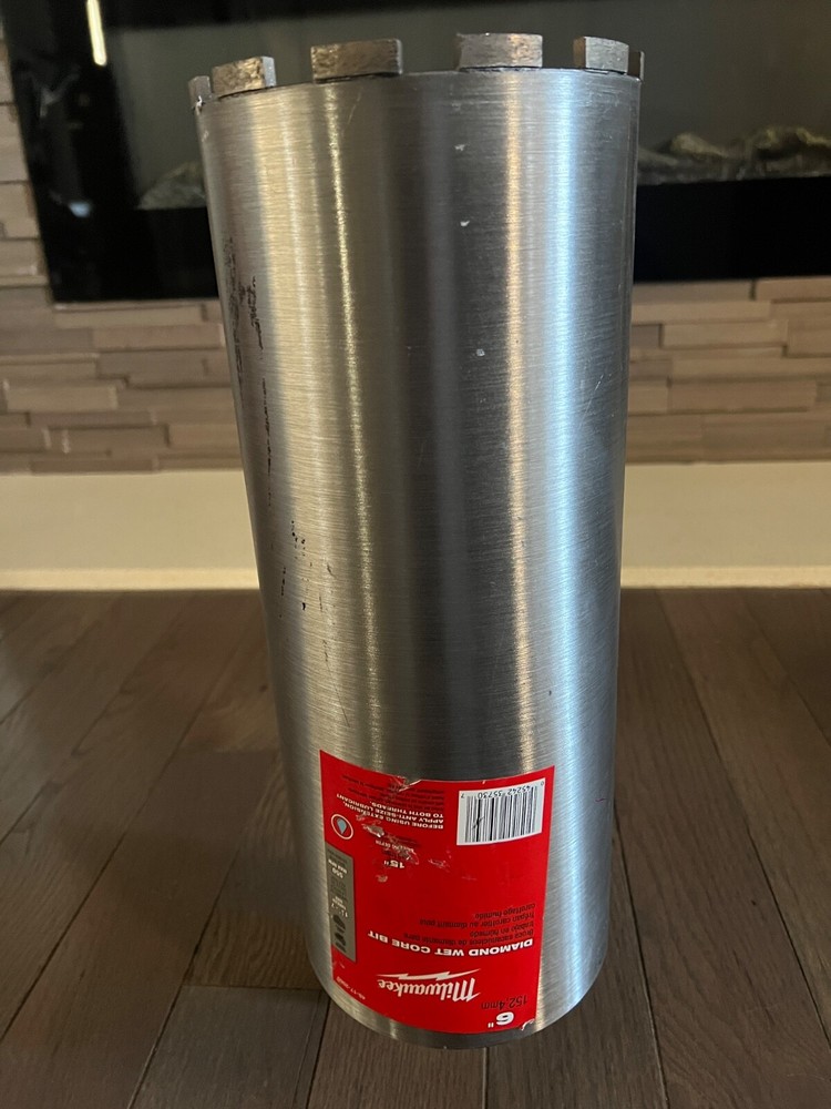 6" MILWAUKEE DIAMOND WET CORE BIT 48-17-2060