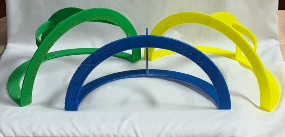 3D Printed Bowling Pro Sect | Bowling Ball Quarter Scale Layout Tool | PETG