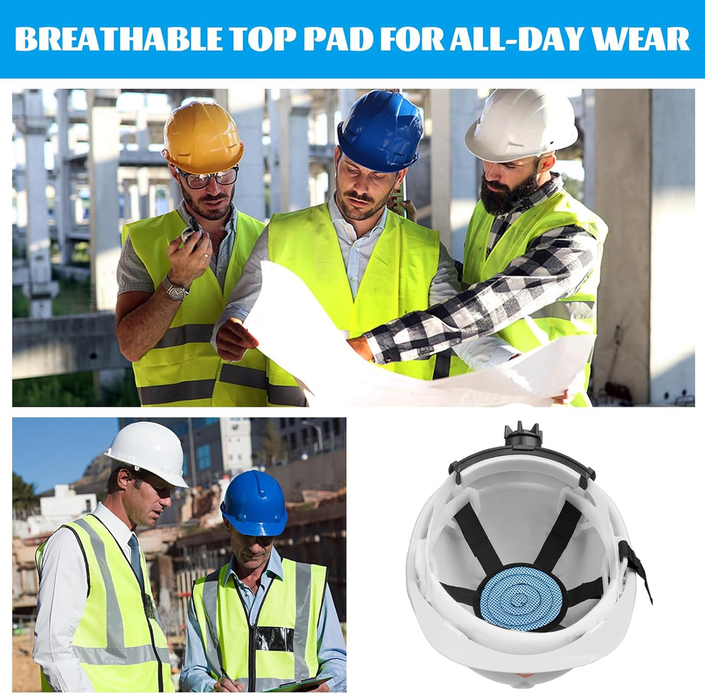 Hard Hat Top Pad, Washable Cooling Hard Hat Inserts/Liner/Cushions Replacement