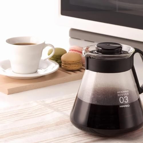 V60 Glass Range Coffee Server, Black 360ml