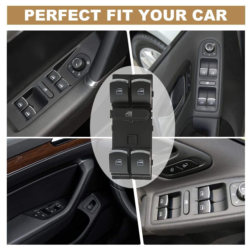 Driver Side Master Power Window Switch Panel Fit For 2006 2007 2008 VW Passat