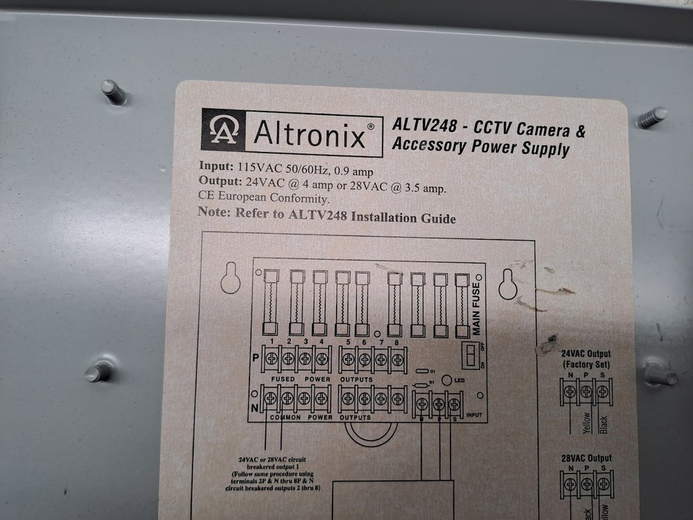 Altronix ALTV1224DC - CCTV Camera & Accessory Power Supply