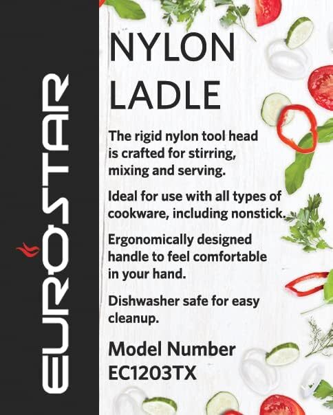 EUROSTAR Nonstick Cooking Tools, Black (LADLE)