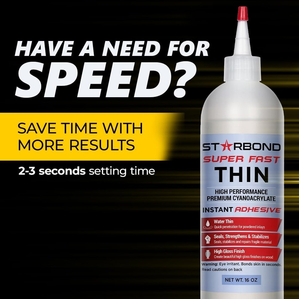 Starbond CA Super Glue Refill Kit, 16oz