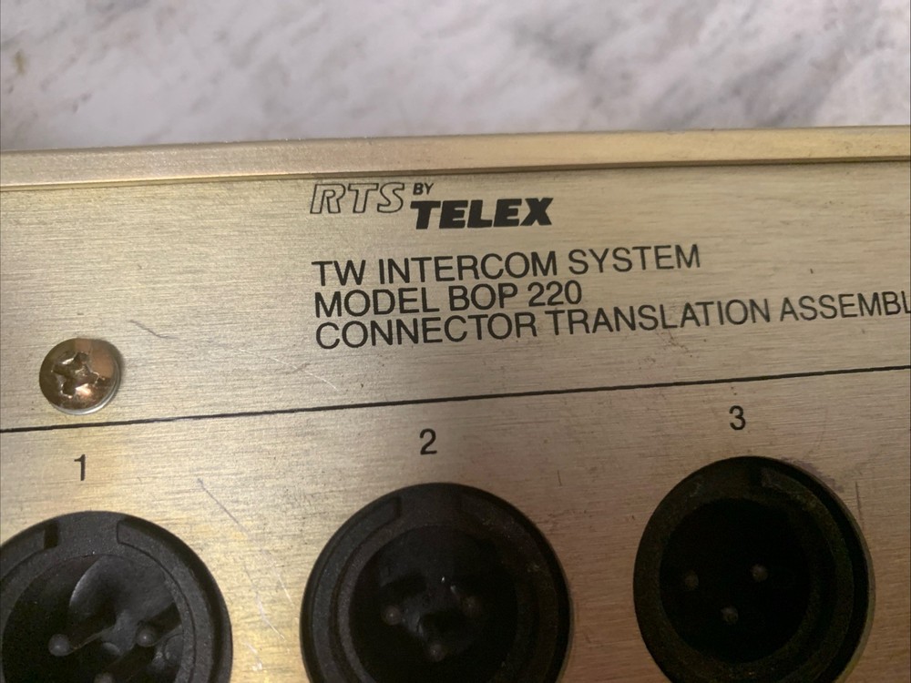 Telex RTS Systems BOP 220 Intercom System Connector Translation Assembly