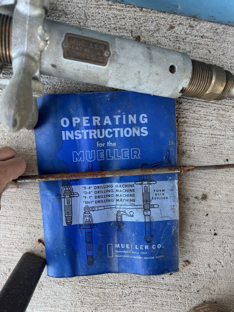 Mueller Model D5 No. E4 Drilling Machine with Tapping Bits