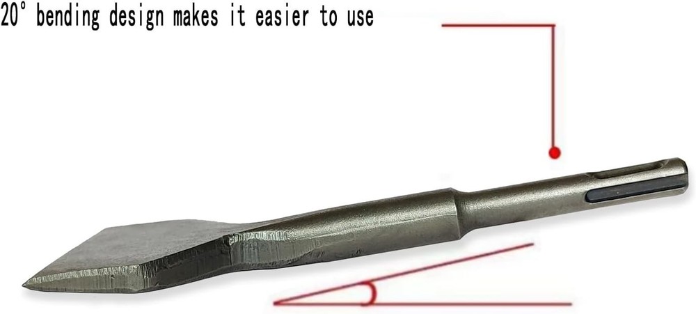 3" Wide SDS Plus Chisel, Tile Removal Tool, SDS Chisel Drill Bit, Wall and Fl...