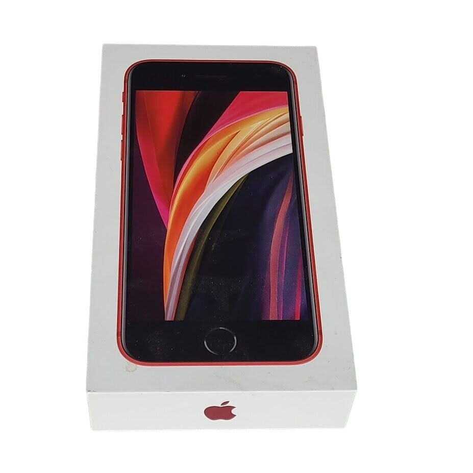 EMPTY BOX ONLY Apple iPhone SE 2020 Red 128GB Replacement Retail Box No Device