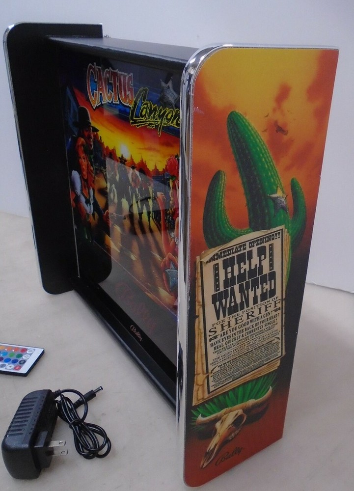 Bally Cactus Canyon Pinball Head LED Display light box