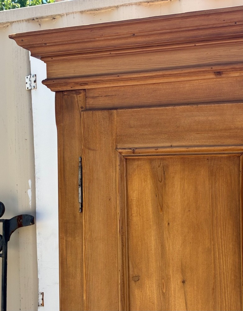 Antique Two Door Eight Panel Knock-Down Armoire