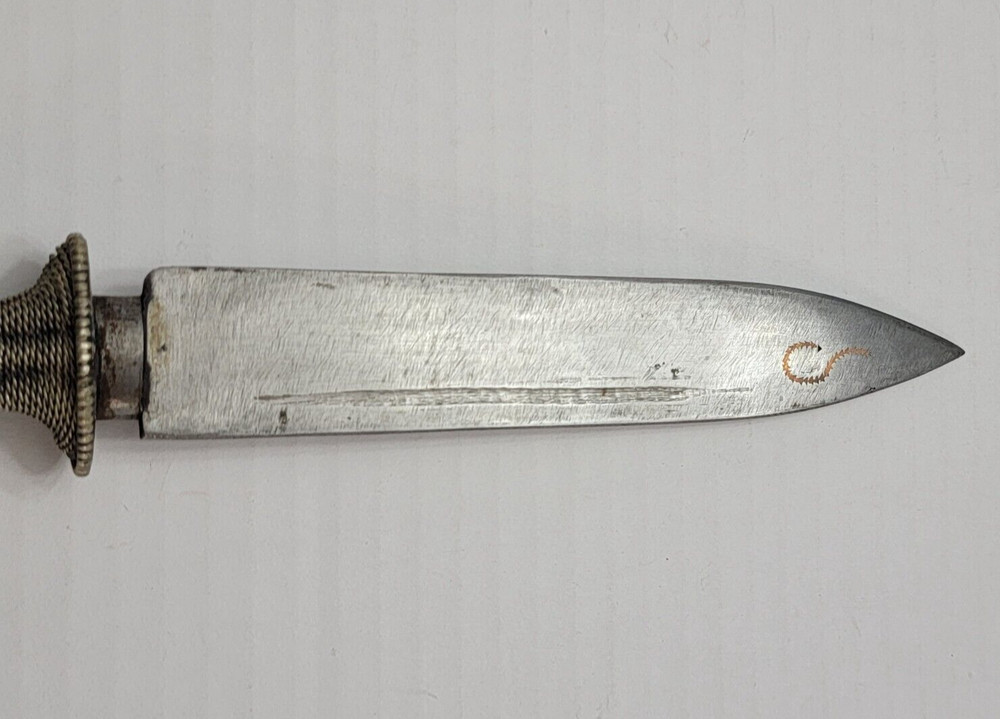 ANTIQUE BHUTAN / TIBET SILVER DAGGER #1
