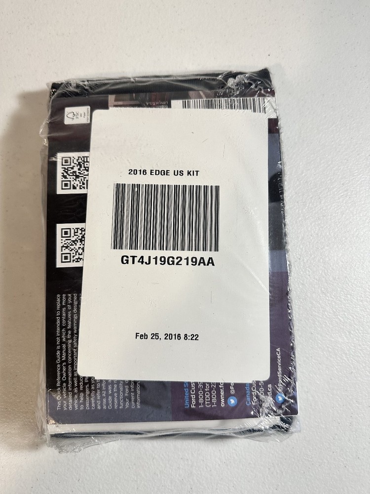 2016 Ford Edge Owner's Manual Set OEM