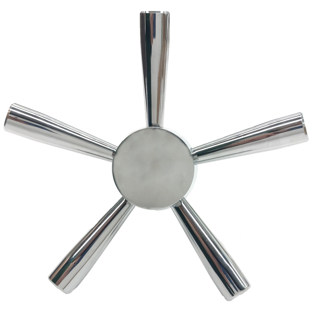 Gun Safe Handle - Premium 5 Spoke Handle with Chrome For Safe / Vault Handle