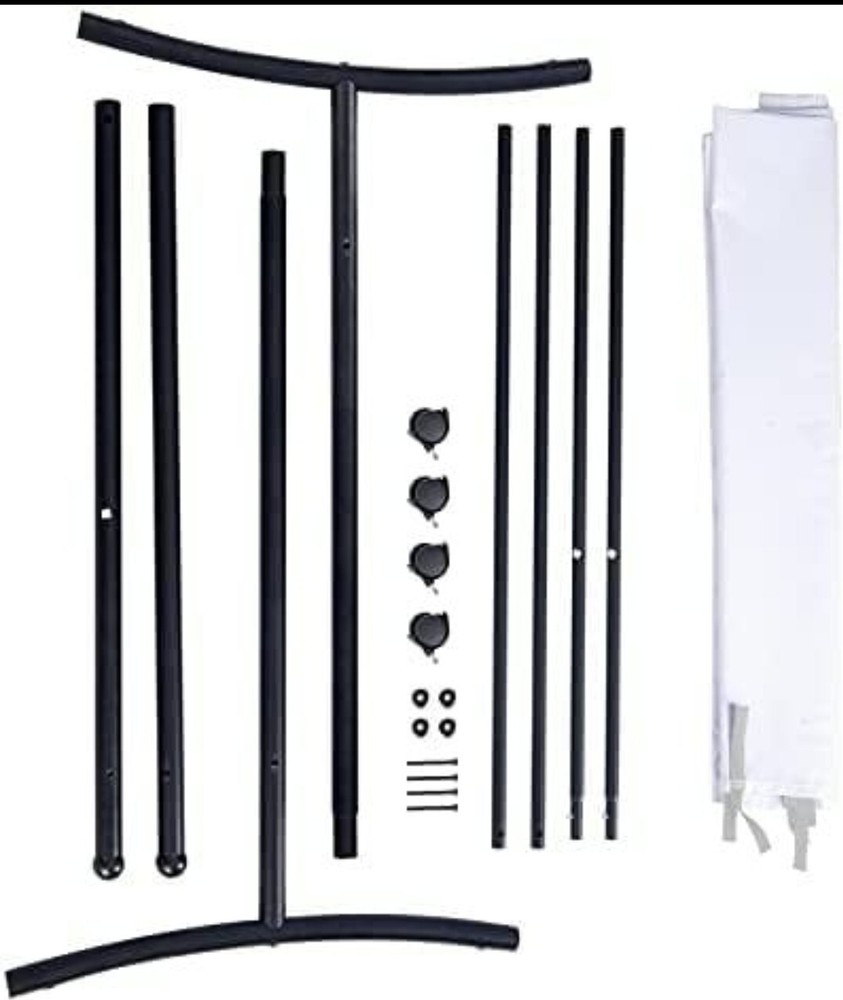 6ft Long One Panel White W/Wheels Room Divider